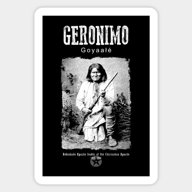 Geronimo-Indian-Apache Leader-America Sticker by StabbedHeart